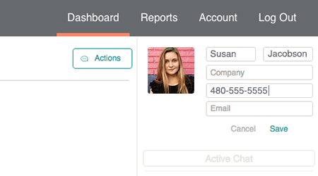 Adding and Saving Contact Details